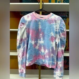 Aqua Tie-Dye Top in Pink and Blue